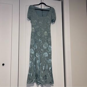 Repost: Zara Floral Jaquard Dress - Size M
